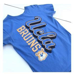 Vintage UCLA T Shirt Glitter Joe Bruin Bear NCAA Blue Gold Large Game Gear